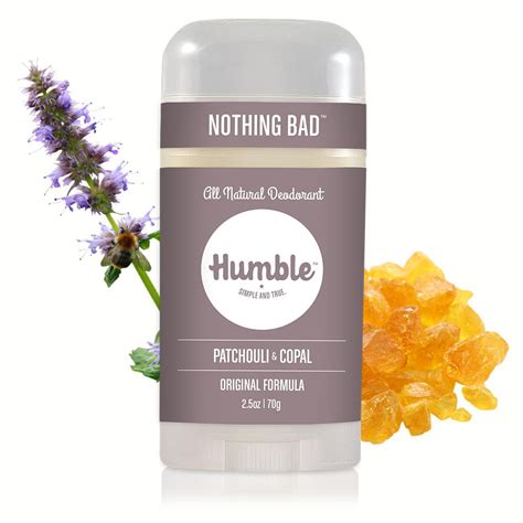 Humble Brands Natural Deodorant Patchouli And Copal 2 5oz