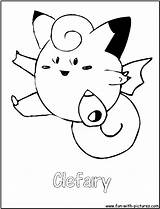 Coloring Pokemon Pages Clefairy Fairy Fun Colouring Fairies Buzzwole Printable Print sketch template