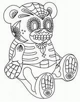 Coloring Pages Skull Sugar Popular sketch template