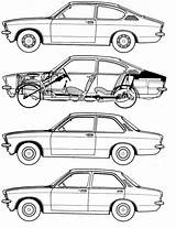 Kadett Manta Youngtimer Vauxhall Motorräder Chevy Skizzen Motors Rostige sketch template