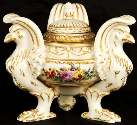 serves porcelain inkwell