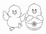 Easter Coloring Chick Chicks Cartoon Happy Pages Printable Drawing Colouring Hen Next Getdrawings sketch template