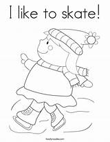 Coloring Cold Skate Winter Worksheet January Pages Sheet Colouring She He Fun Ice Girl Invierno Gusta Skating Print Noodle Daisies sketch template