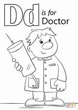 Doctor Coloring Pages Letter Doctors Preschool Printable Kids Worksheets Sheets Supercoloring Print Alphabet Search Activities Getdrawings Drawing Again Bar Looking sketch template