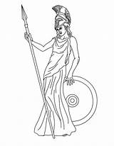 Athena Greek Coloring Drawing Pages Goddess God Hermes Apollo Mythology Drawings Goddesses Hephaestus Gods Cartoon Easy Draw Quotes Color Greeks sketch template
