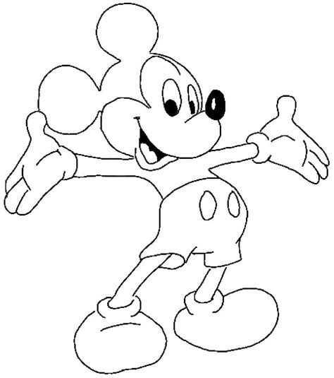mickey mouse cartoon images  colouring  coloring pages