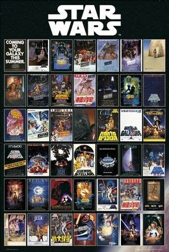 star wars poster   posters collage rare  ebay