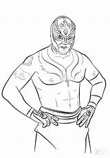 Coloring Pages Printable Wrestling Wwe Getcolorings sketch template