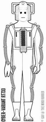Cybermen Cyberman Sightings sketch template