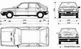 Lancia Delta Hatchback Blueprintbox Dedra 1600l 1992 Blueprint sketch template