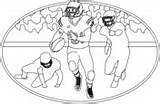 Coloring Nfl Football Pages American Sports sketch template