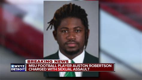 michigan state football player auston robertson charged with sex assault