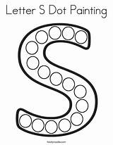 Dot Letter Painting Coloring Worksheet Noodle Twisty Letters Worksheets Pages Preschool Twistynoodle Printable Alphabet Trace Tracing Sun Starts Favorites Login sketch template