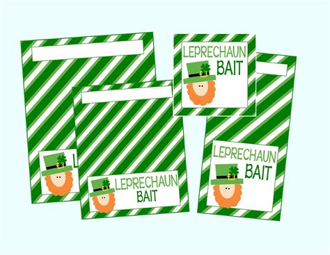 leprechaun bait tag  bag topper package  options instant digital