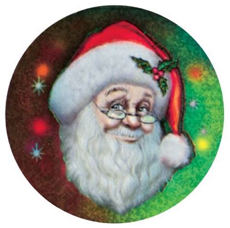 Santa Claus 2 Holographic Insert Holographic Color Inserts From