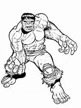 Hulk Coloring Pages Printable Cartoon Print sketch template