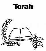 Coloring Torah Simchat Jewish Familyholiday sketch template
