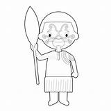 Maori Didgeridoo sketch template