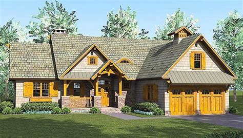 plan lv rustic craftsman lodge  bonus  garage craftsman house plans rustic