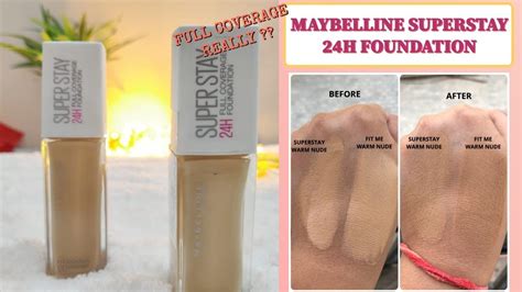maybelline superstay  hour full coverage foundation review