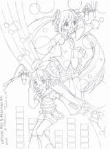 Rin Miku Vocaloid2 sketch template