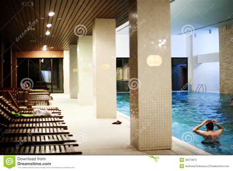 pool   spa center stock image image  sauna center