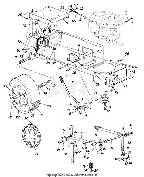 mtd ranch king mdl    parts diagram  parts