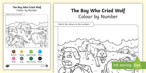 boy  cried wolf colour  number  kids