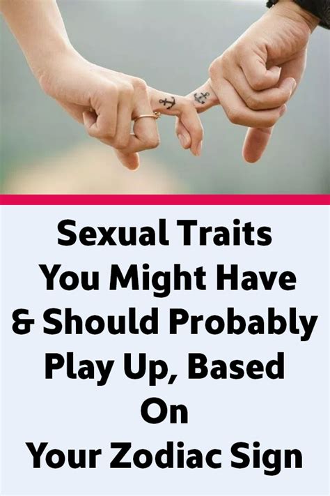 health and tips sexual traits you might have and should