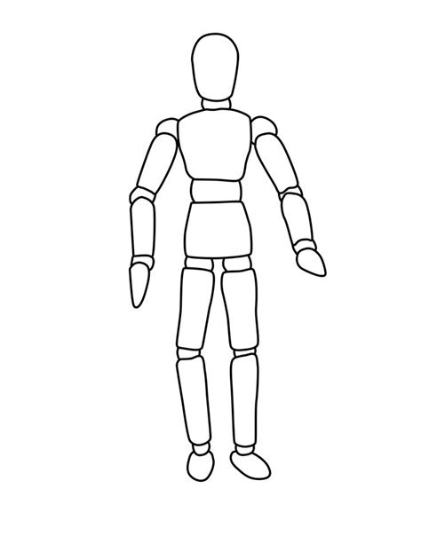 wooden drawing mannequin clipart   cliparts  images