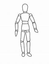 Mannequin Drawing Coloring Pages Fashion Getdrawings sketch template