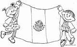 Bandera Mexico Para Colorear Coloring Pages Charro La Día Con Independencia Preescolar Dibujos Template México sketch template