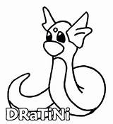 Coloring Dratini Kids Gif Info Pages sketch template