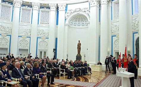 Ceremony Presenting State Decorations In The Kremlin • President Of Russia