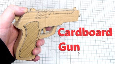 simple diy cardboard gun youtube