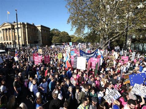 pictures thousands march  london  brexit protest shropshire star