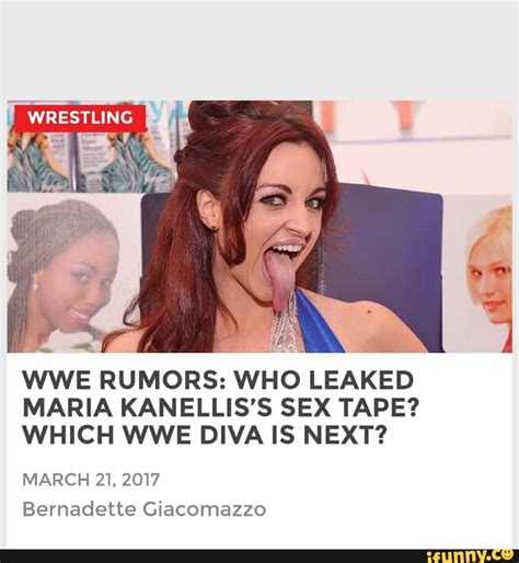 Wwe Rumors Who Leaked Maria Kanellis’s Sex Tape Which