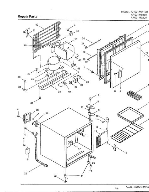 sanyo refrigerator parts model armwr sears partsdirect