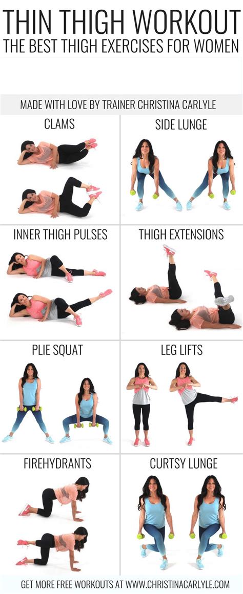 The Best Thigh Exercises For Women Thigh Exercises For Women Best