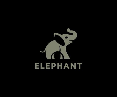 elephant logo template
