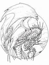 Dragon Coloring Lineart Pages Circle Detailed Adult Drawings Deviantart Line Dragons Tattoo Drawing Colouring Fantasy Dream Sketch Books Cool Cartoon sketch template