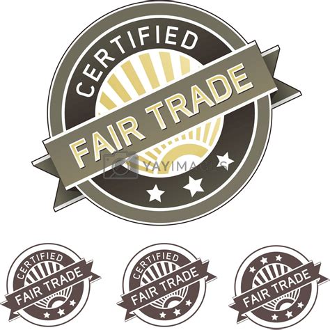 certified fair trade product  food label  lhfgraphics vectors illustrations  unlimited