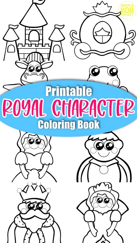 printable storybook character coloring book  kids