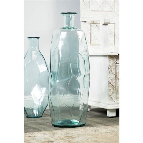 Litton Lane Clear Glass Contemporary Decorative Vase 18264 The Home
