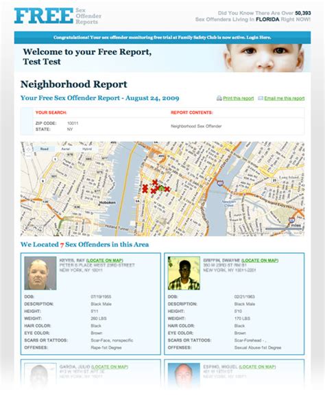 free sex offender reports from your area get free reports from the sex offenders registry