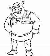 Shrek Ogro Ogros Colorir Sorrindo Tudodesenhos sketch template