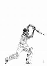 Batsman Unframed Gesture sketch template