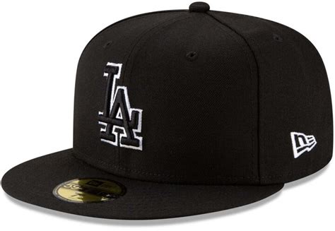 New Era Mens Black Los Angeles Dodgers B Dub 59fifty Fitted Hat