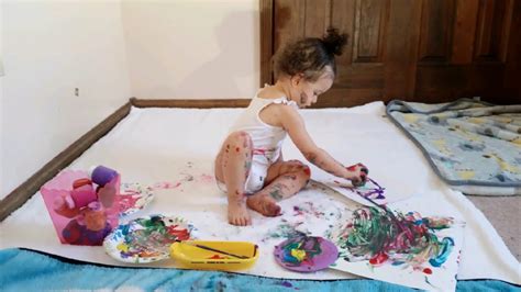 actividad para niños de 1 a 2 años con pintura youtube