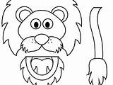 Puppet Coloring Pages Lion Bag Paper Puppets Daniel Animal Clipart Clip Lions School Crafts Bible Craft Para Den Reading Cliparts sketch template